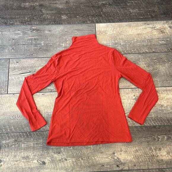 APRLL Long Sleeve Rust Colored Mock Turtleneck Slim Fit Size XL - Picture 9 of 9